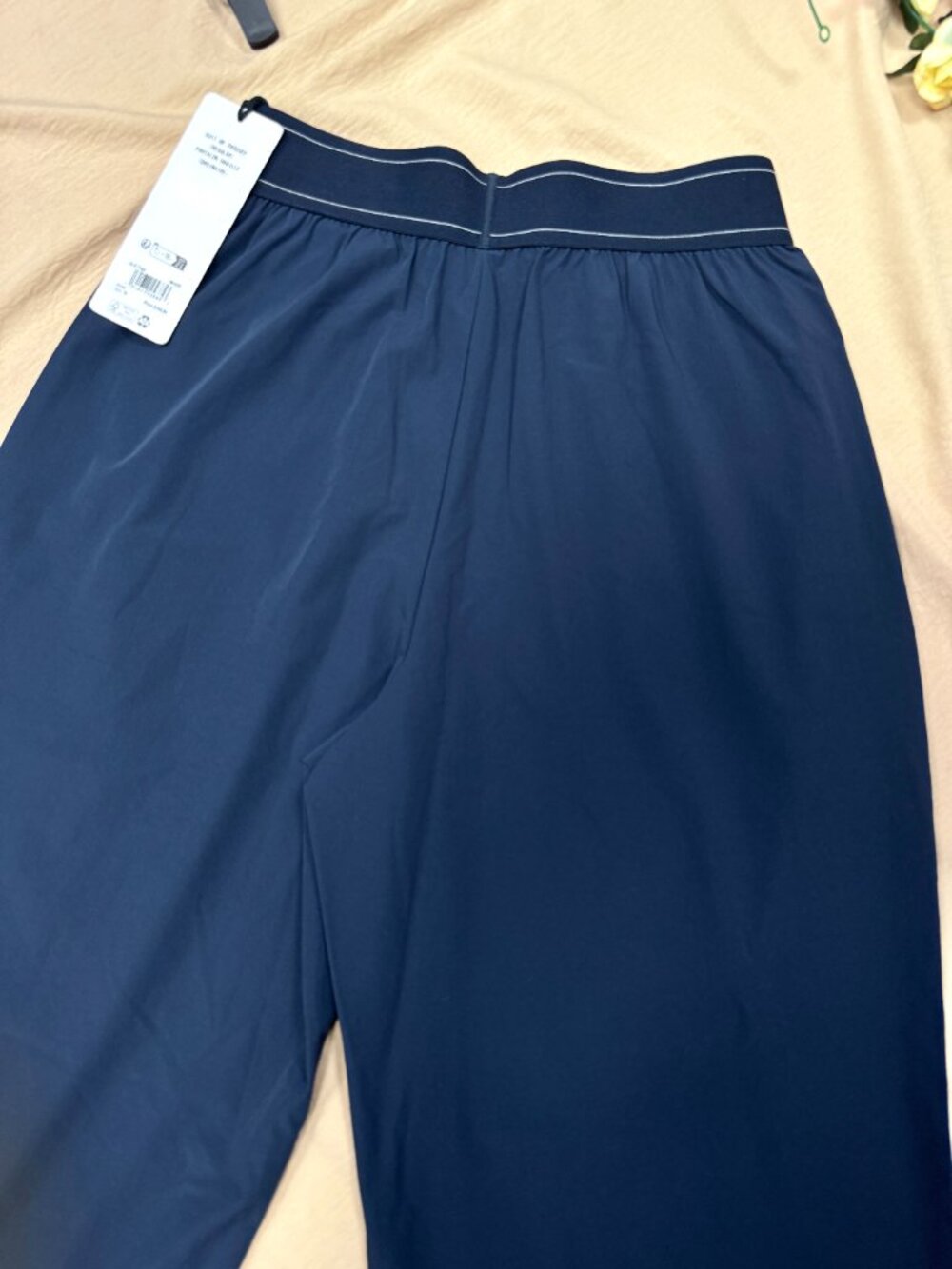 ALO Yoga🍦😋Suit Up Trouser Regular Navy Blue, Relaxed Wide Leg Pants NWT - Picture 5 of 8